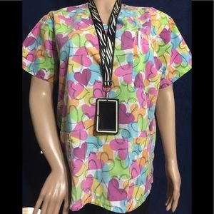 👚💖 💝I Love Scrubs Ladies V-Neck Scrub Top💝💖👚